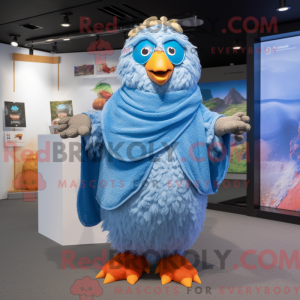 Blue Fried Chicken mascot...