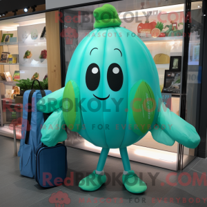 Turquoise Melon mascot...
