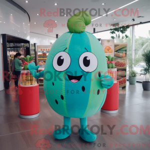 Turquoise Melon mascot...