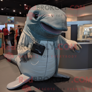 Gray Humpback Whale mascot...