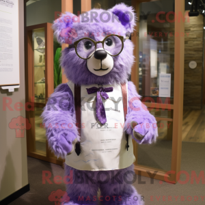 Lavender Bear mascot...