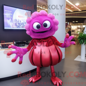 Magenta Crab Cakes mascot...