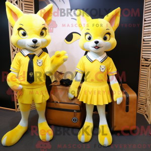 Lemon Yellow Fox mascot...