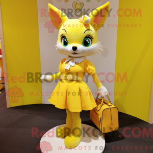 Lemon Yellow Fox maskot...