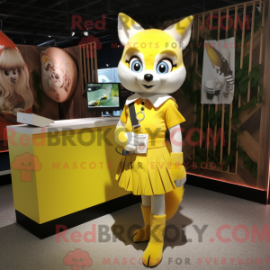 Lemon Yellow Fox maskot...