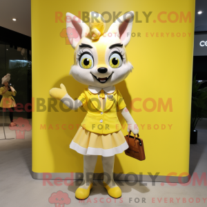 Lemon Yellow Fox maskot...