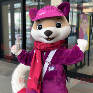 Magenta Ferret maskot...