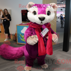 Magenta Ferret mascot...