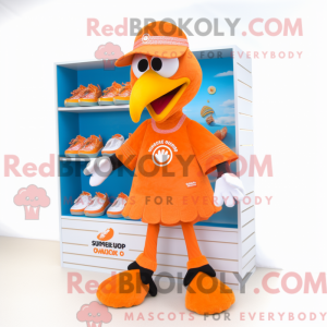 Orange Truthahn Maskottchen...
