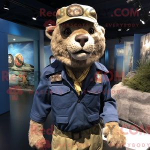 Navy Smilodon mascot...