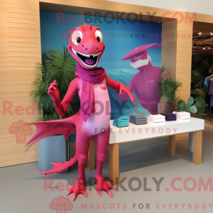 Magenta Dimorphodon maskot...