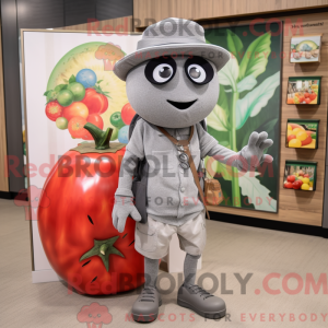 Gray Tomato mascot costume...