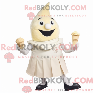 Cream Ice mascot costume...