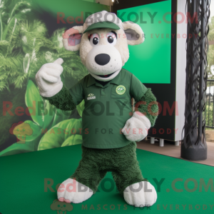 Forest Green Merino Sheep...