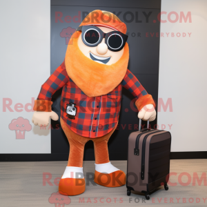 Figura de máscara laranja...
