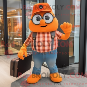 Figura de máscara laranja...