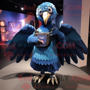 Blue Vulture mascot costume...