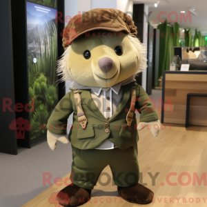 Olive Hedgehog máscara...