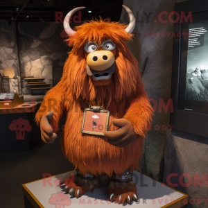 Rust Yak mascot costume...