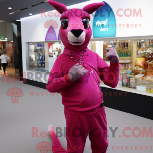 Máscara de kenguru magenta...