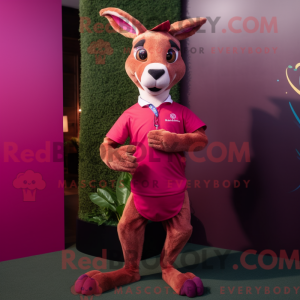 Máscara de kenguru magenta...