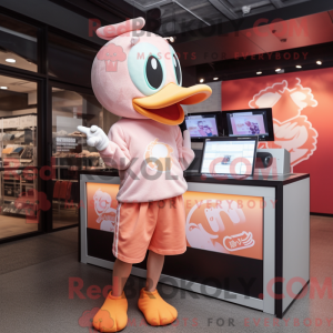 Postava maskota Peach Swans...