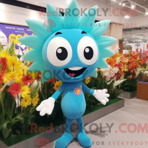 Cyan Bouquet Of Flowers...