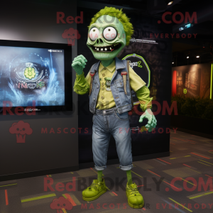 Lime Green Undead mascot...
