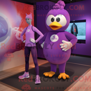 Postava maskota Purple Dove...