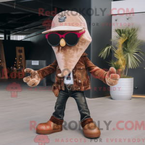 Brown Kraken mascot costume...