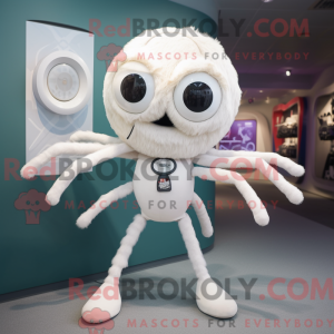 White Spider mascot costume...