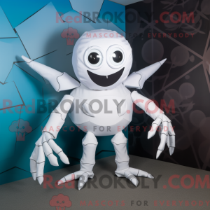 White Spider mascot costume...