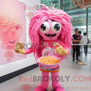 Rosa Ramen-maskotdraktfigur...