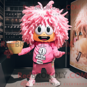 Rosa Ramen-maskotdraktfigur...