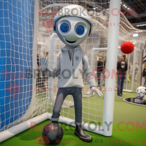 Silver Soccer Goal...