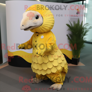 Yellow Pangolin mascot...