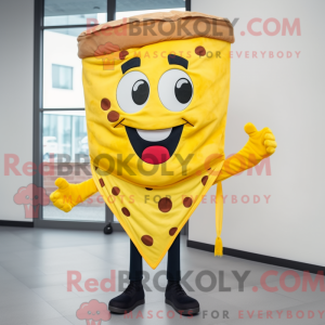 Gul Pizza Slice maskot...