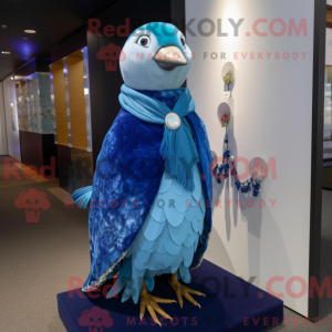 Blue Dove mascot costume...