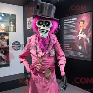 Pink Undead mascot costume...