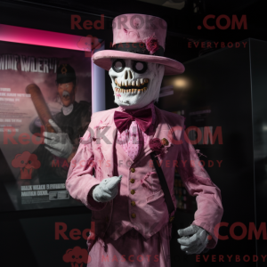 Pink Undead mascot costume...