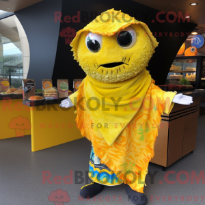 Postava maskota Yellow Fish...