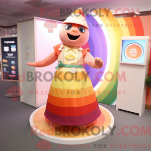 Peach Rainbow mascot...