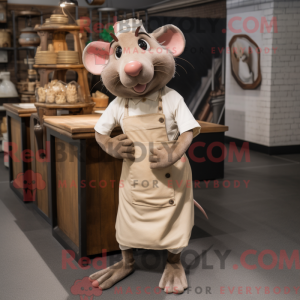 Beige Ratatouille mascot...