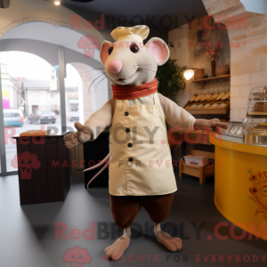 Beige Ratatouille maskot...