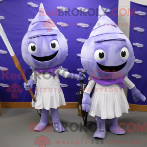 Lavendel sværdfisk maskot...