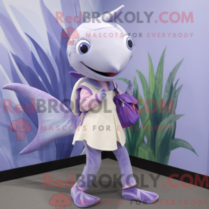 Lavendel sværdfisk maskot...