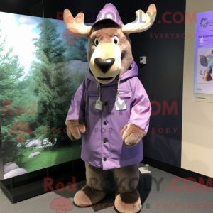 Lavender Moose mascot...