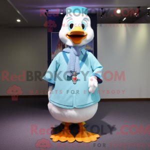 Sky Blue Geese mascot...