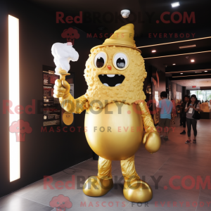 Gold Ice Cream mascot...