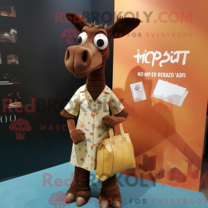 Rust Okapi maskot kostume...